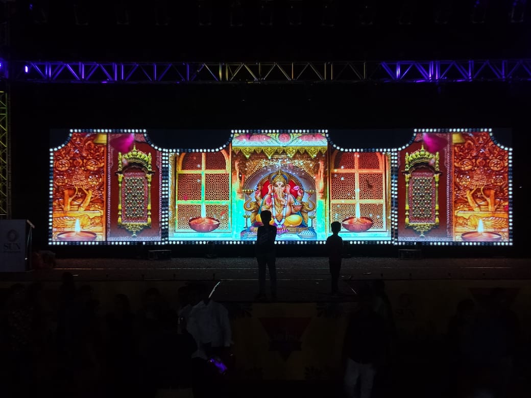 Live concert stage